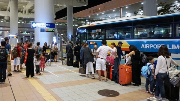 At airport in Japan