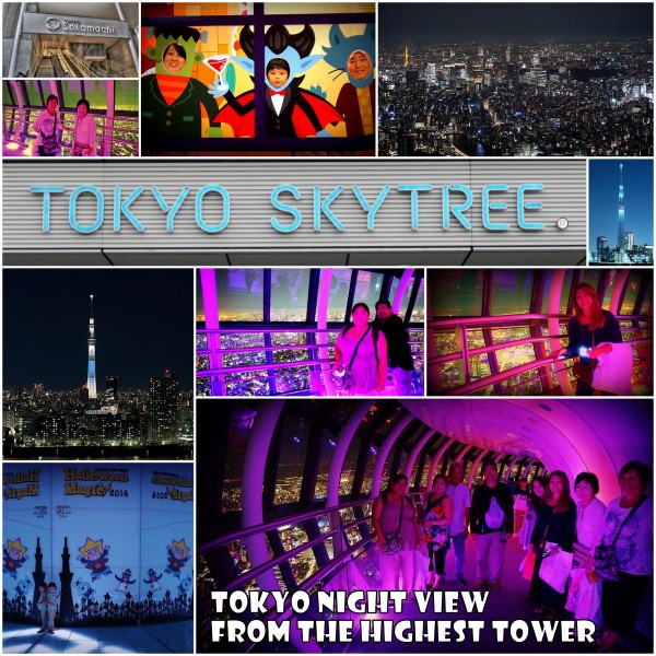 The night view from the top of Skytree is beautiful!