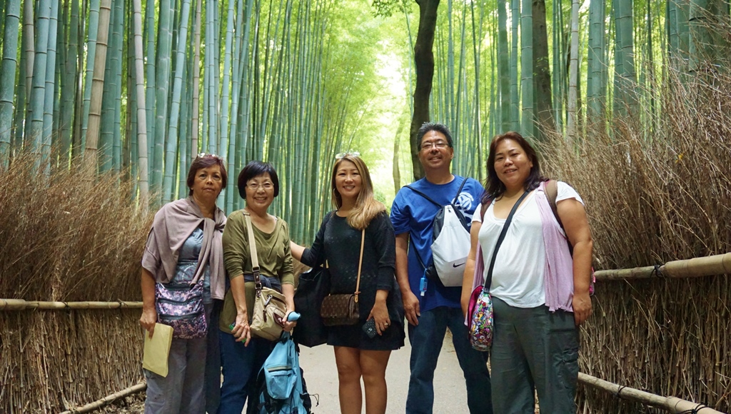 Bamboo grove in Arashiyama, Kyoto