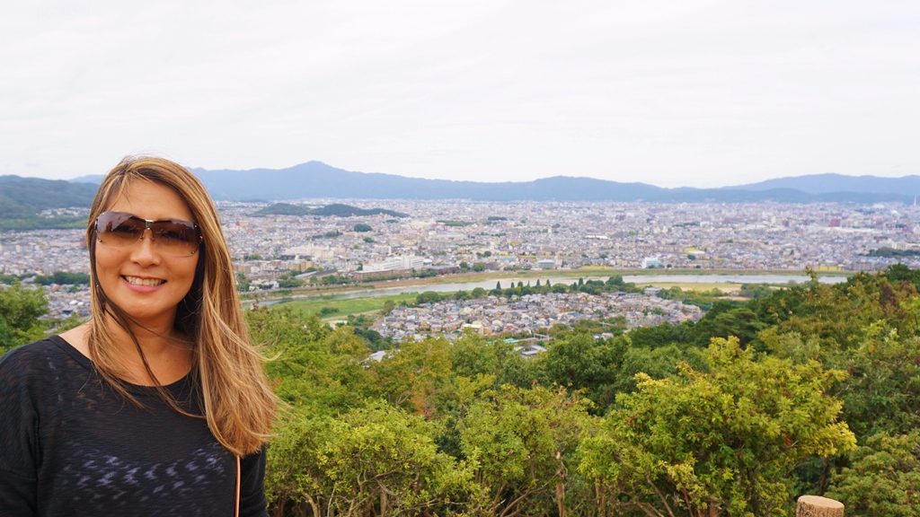 Nice Kyoto town view from Arashiyama's monkey park!