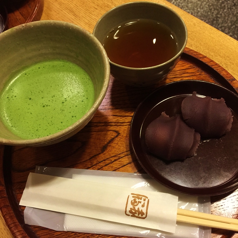 For dessert, would you like to try An-covered mochi with match green tea? or the next one?