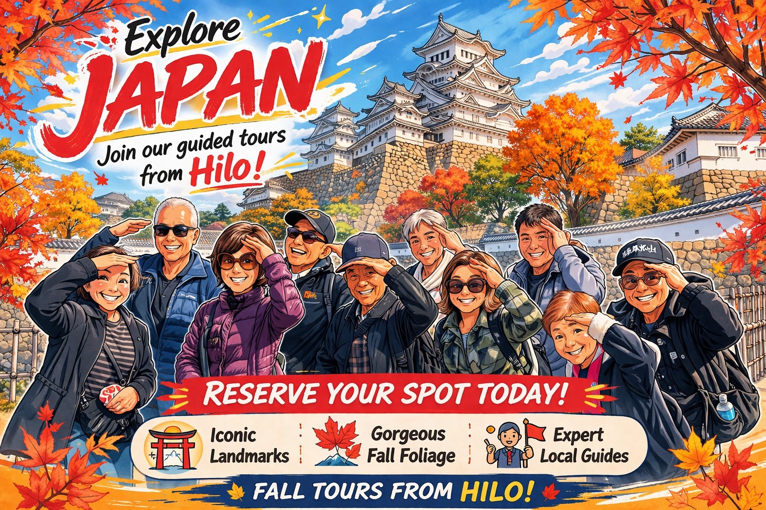 Japan Escorted "HOLOHOLO & KAUKAU" tour in Fall 2026